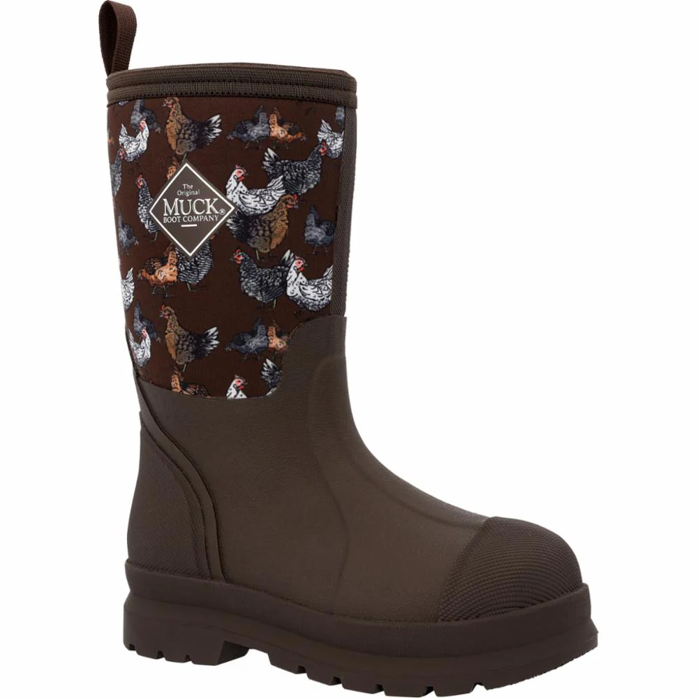 Muck Footwear Kids CHORE CLASSIC LILBIG DARKBROWN/CHICKENPRINT - Image 3