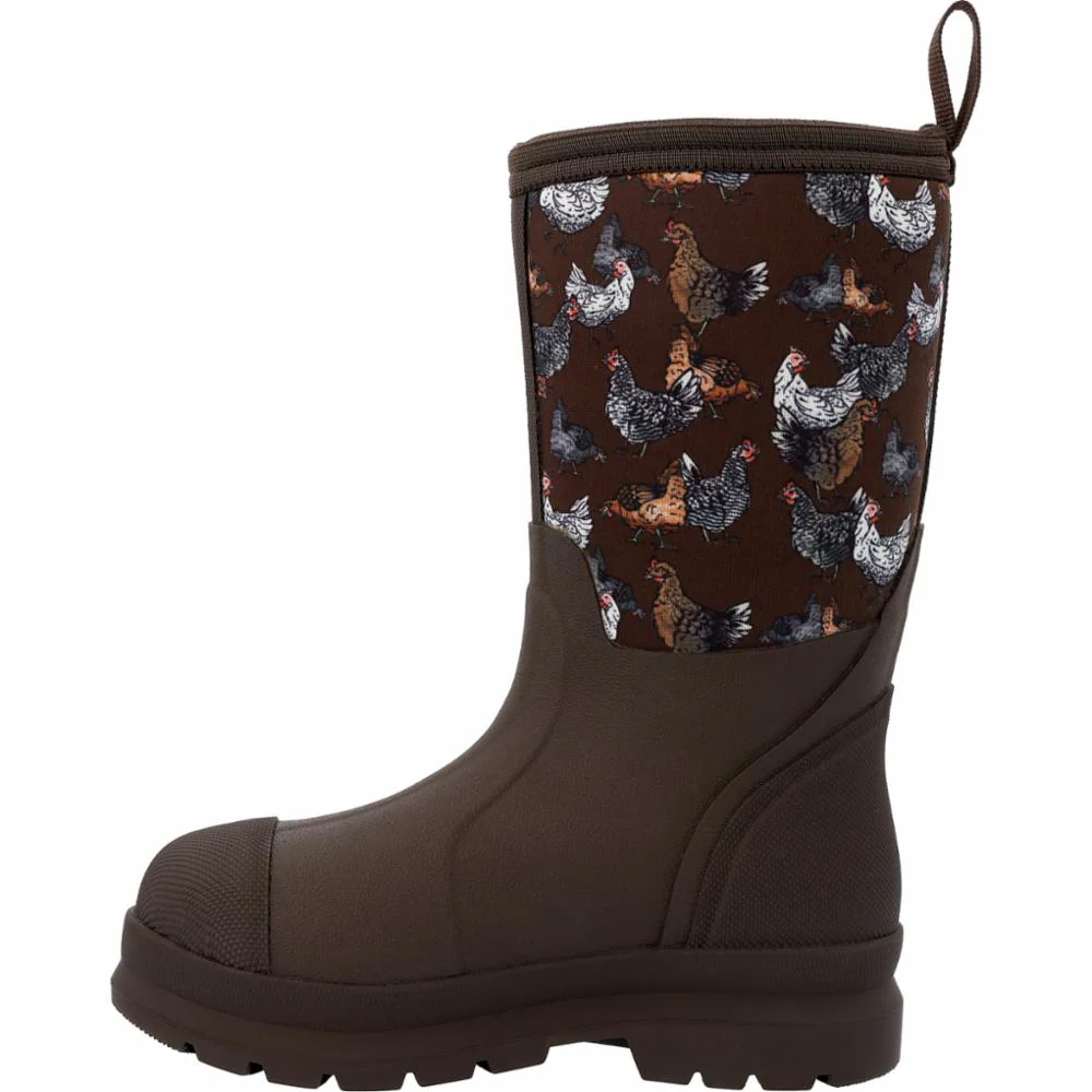 Muck Footwear Kids CHORE CLASSIC LILBIG DARKBROWN/CHICKENPRINT - Image 4