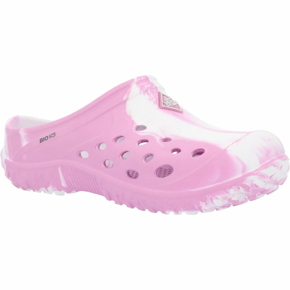 Muck Footwear Kids MUCKSTER LITE CLOG LITTLE PINK/WHITESWIRL - Image 3