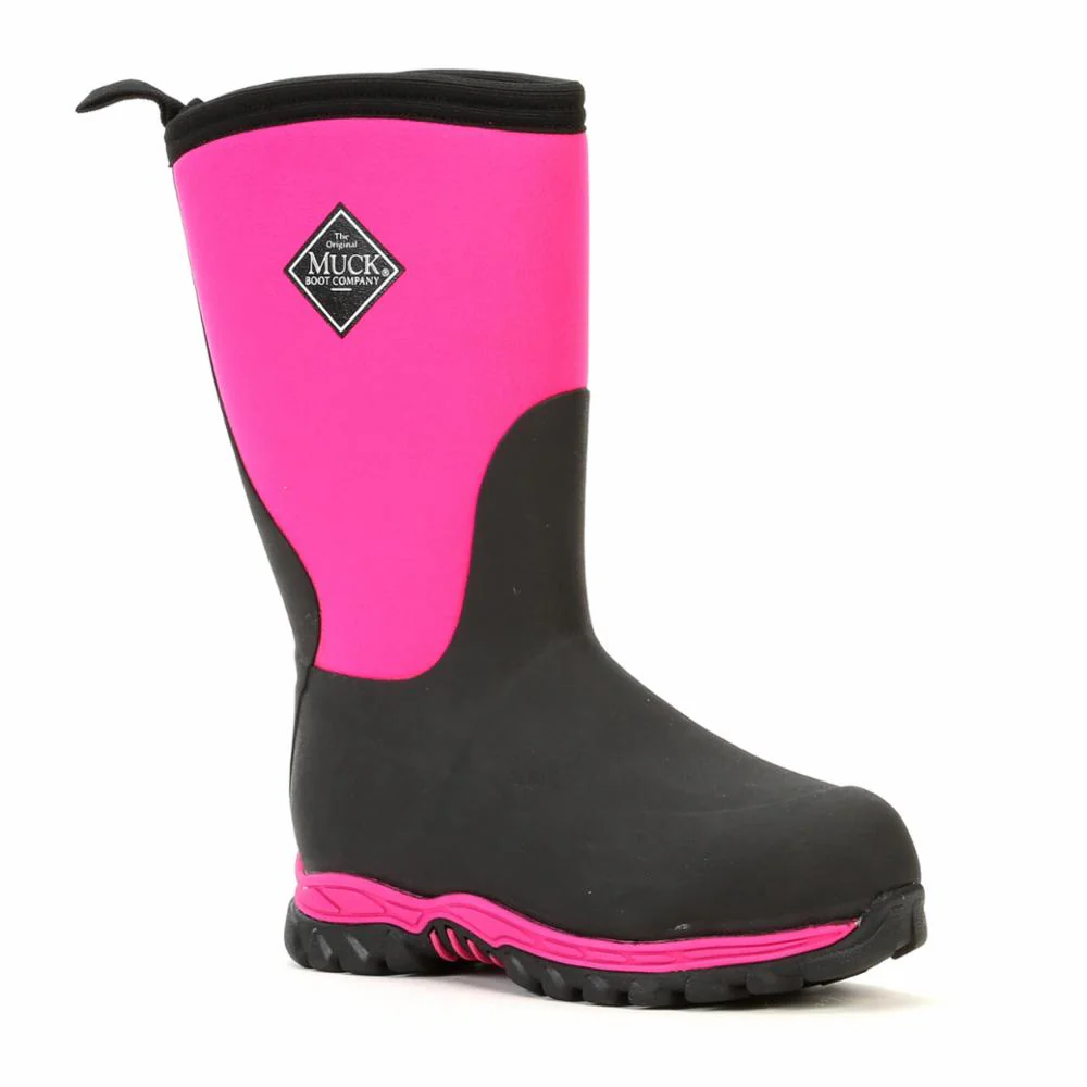 Muck Footwear Kids RUGGED II BLACK/PINK - Image 3