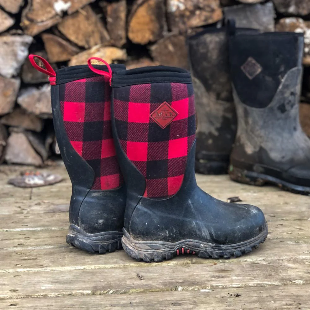Muck Footwear Kids RUGGED II BLACK/PLAID - Image 2