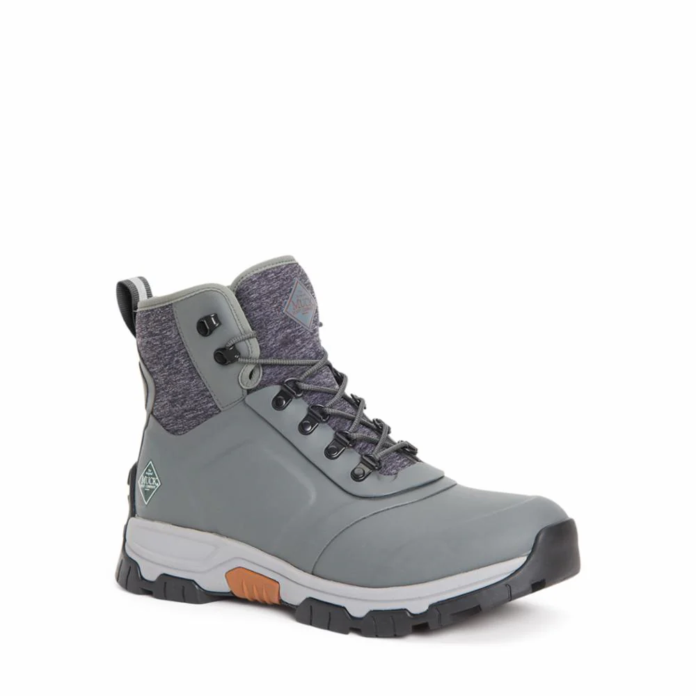 Muck Footwear Men APEX LACE UP GREY - Image 3