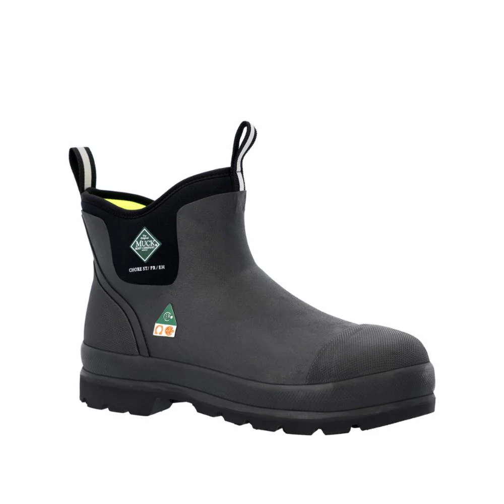 Muck Footwear Men CHORE CLASSIC CHELSEA STEEL TOE CSA BLACK - Image 3