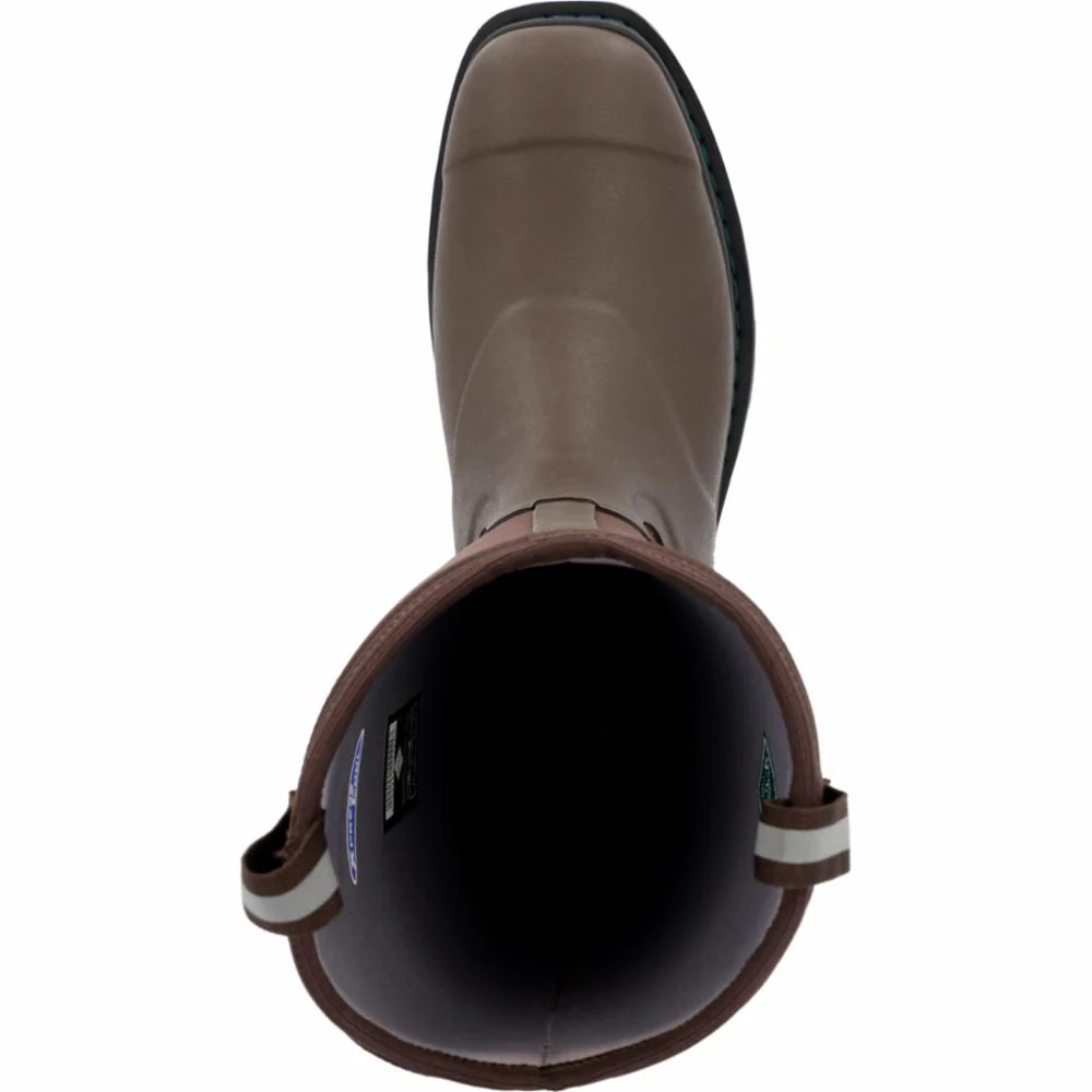 Muck Footwear Men CHORE WESTERN 15 PULL-ON DARK BROWN - Image 6