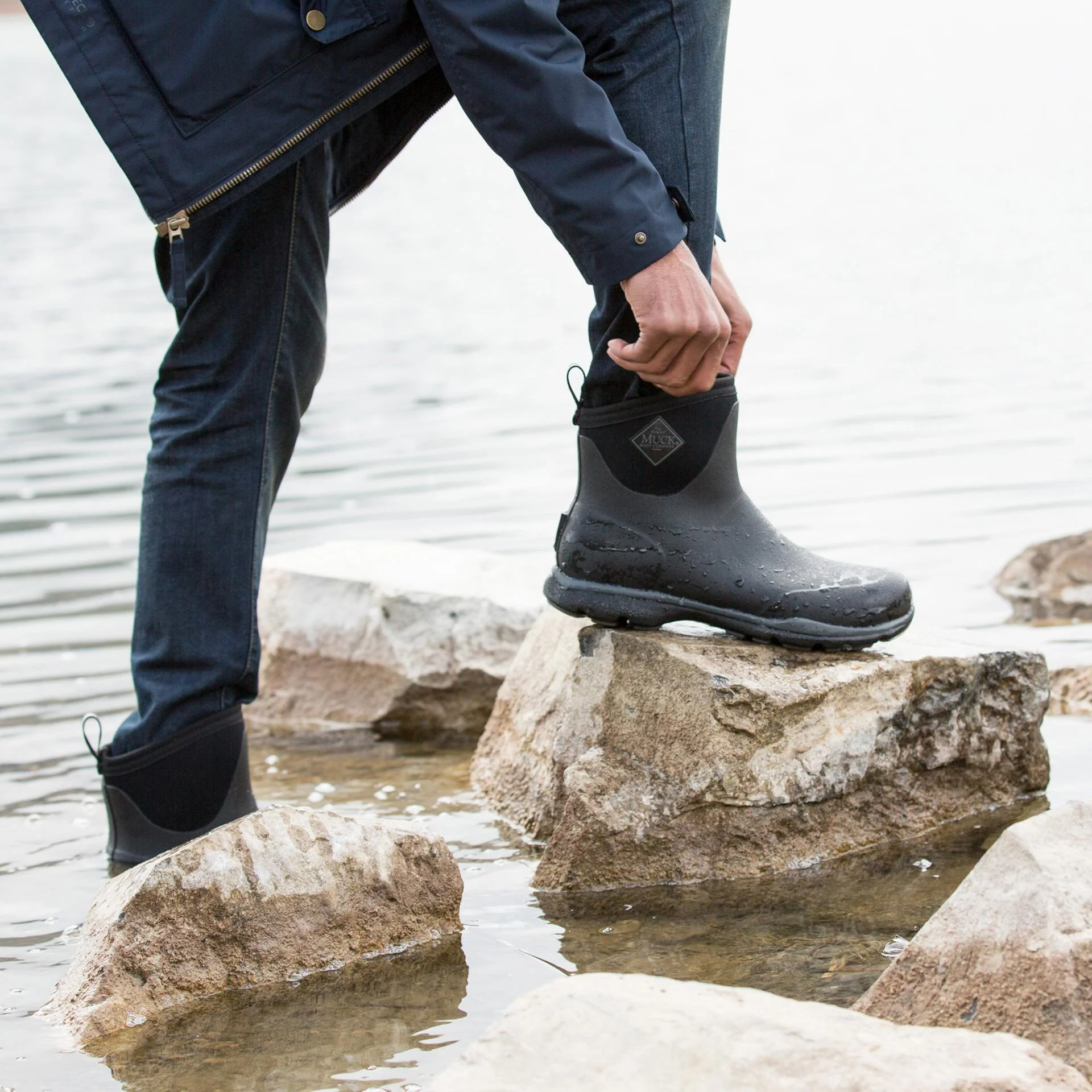 Muck Footwear Men EXCURSION PRO MID BLACK/GUNMETAL - Image 2