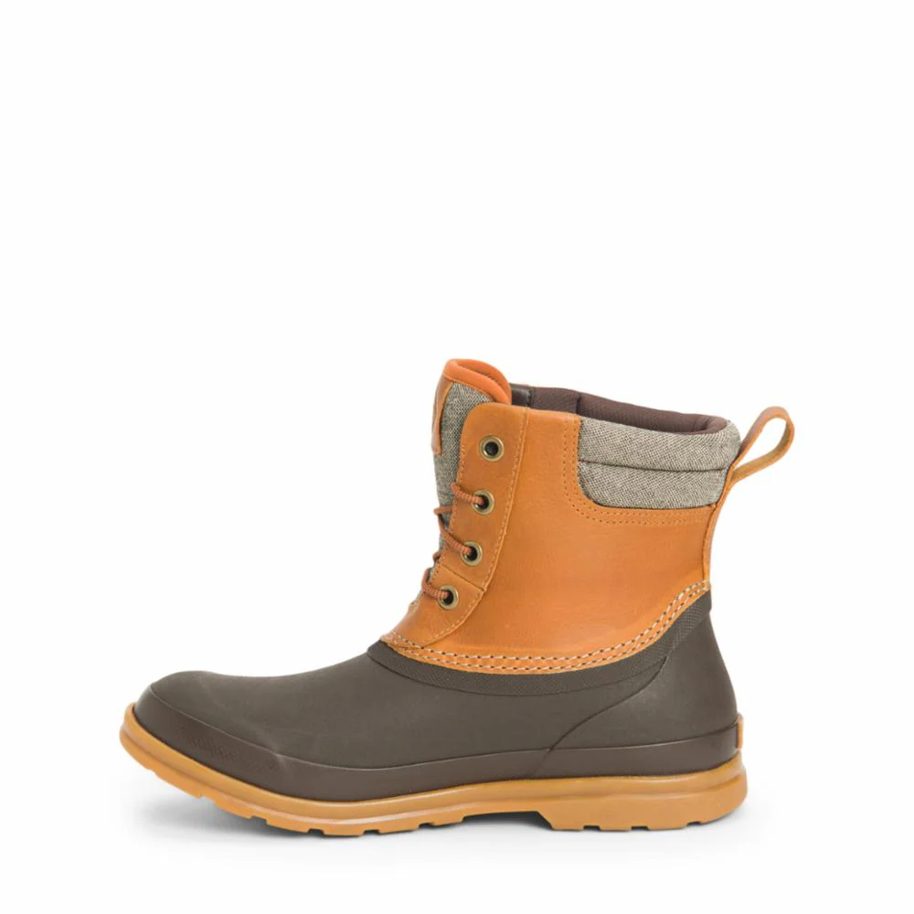 Muck Footwear Men ORIGINALS DUCK LACE TAN/DKBROWNLEATHER - Image 4