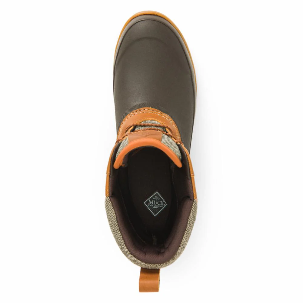 Muck Footwear Men ORIGINALS DUCK LACE TAN/DKBROWNLEATHER - Image 6
