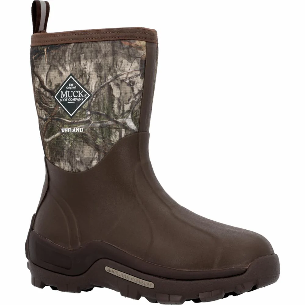 Muck Footwear Men WETLAND MID BROWN/MOSSY OAK COUNTRY DNA - Image 2