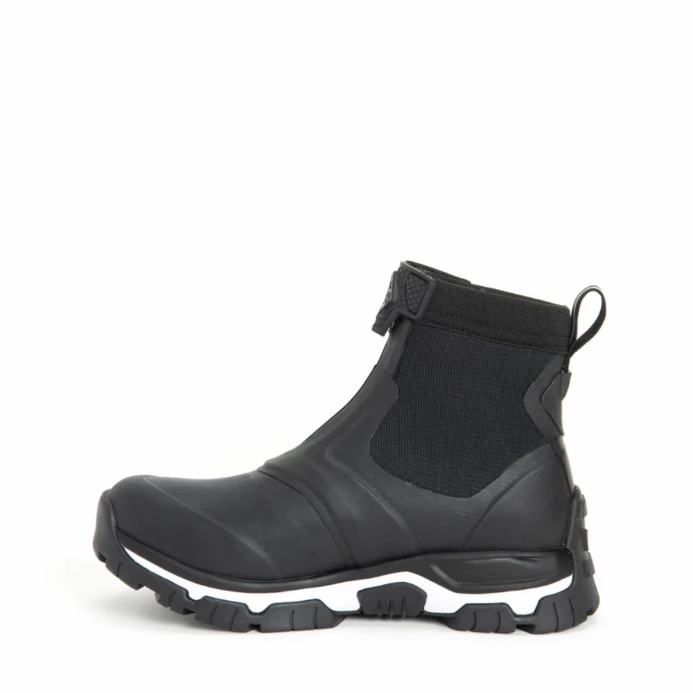 Muck Footwear Women APEX MID ZIP BLACK/WHITE - Image 4