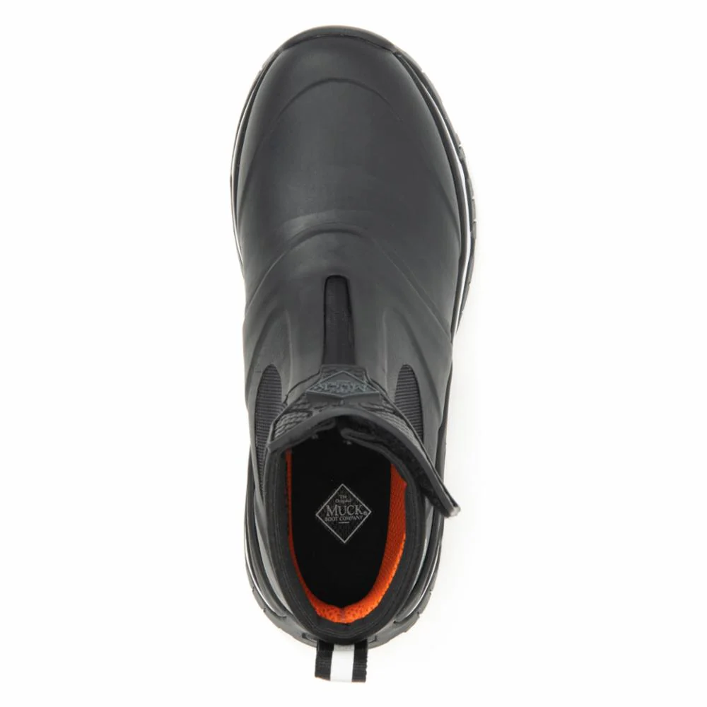 Muck Footwear Women APEX MID ZIP BLACK/WHITE - Image 6