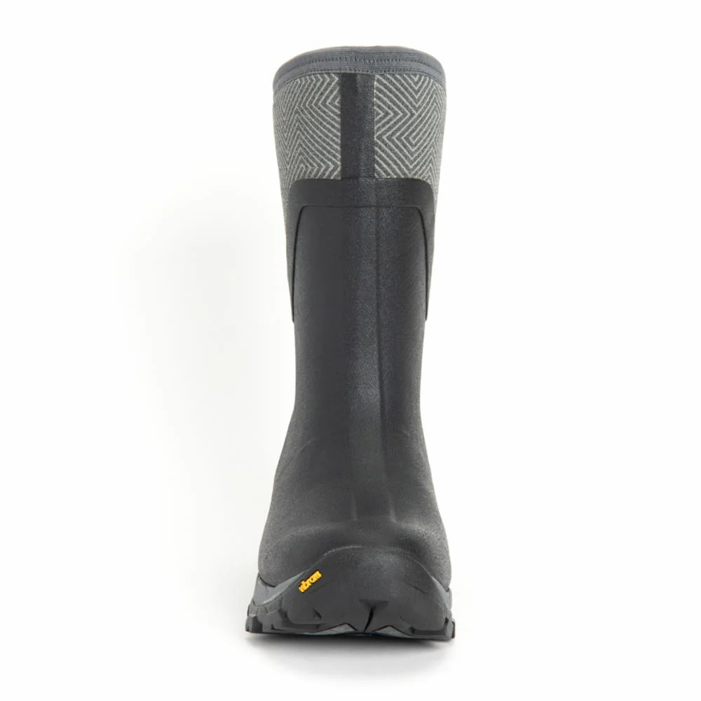 Muck Footwear Women ARCTIC ICE VIBRAM ARCTIC GRIP ALL TERRAIN MID BLACK/GREYGEOMETRIC - Image 6