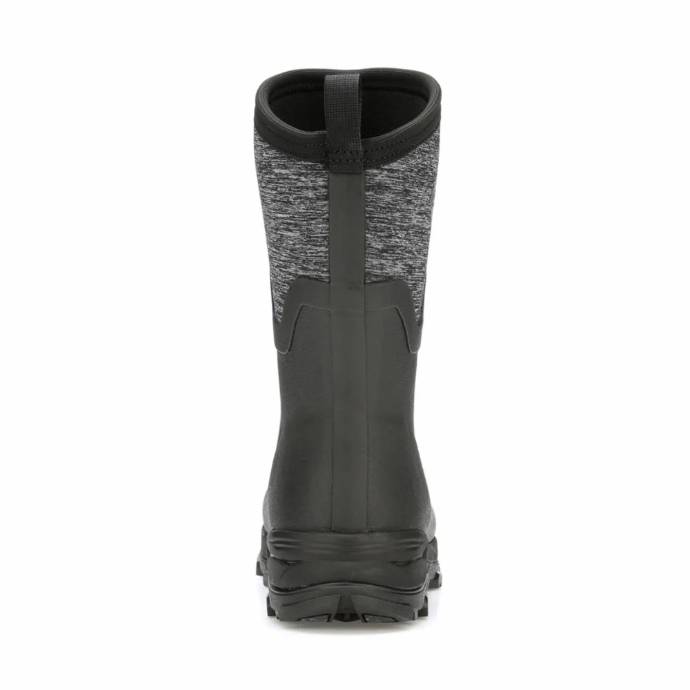 Muck Footwear Women ARCTIC ICE VIBRAM ARCTIC GRIP ALL TERRAIN MID BLACK/JERSEYHEATHER - Image 8