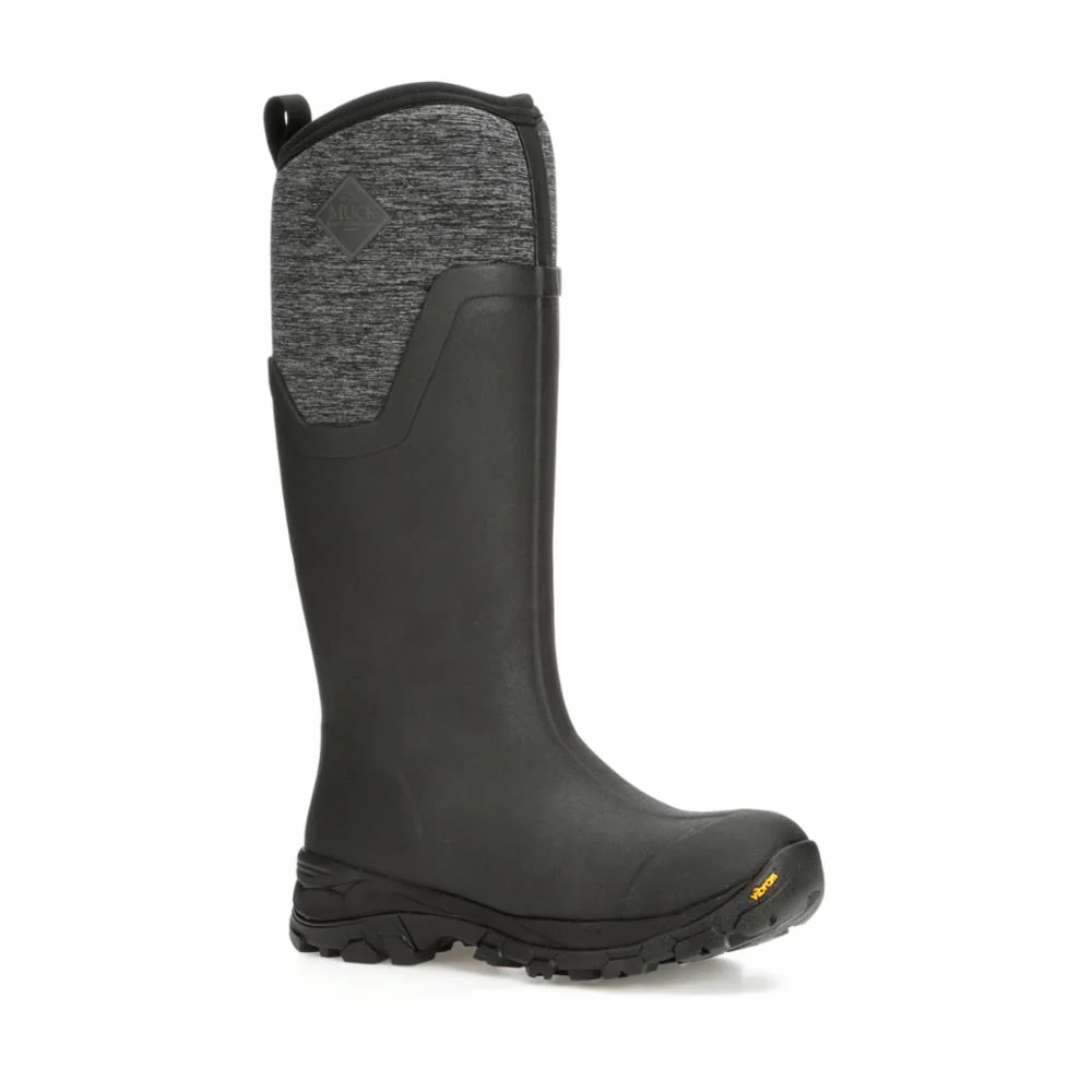 Muck Footwear Women ARCTIC ICE VIBRAM ARCTIC GRIP ALL TERRAIN TALL BLACK/JERSEYHEATHER - Image 3