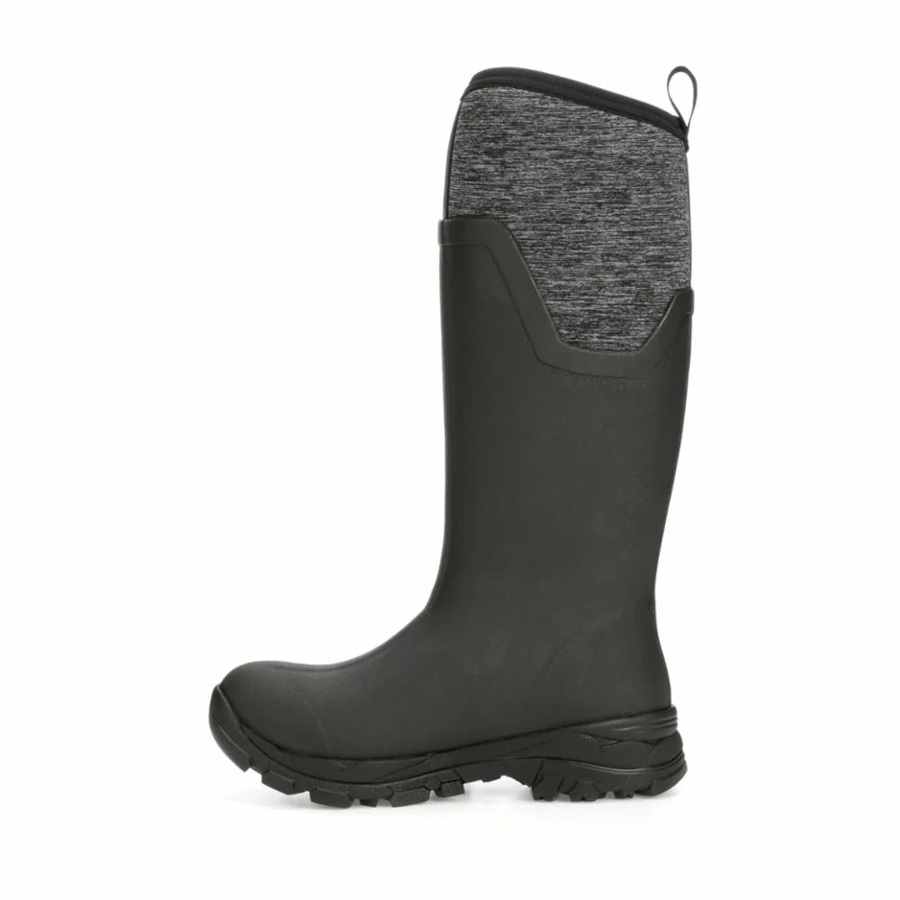 Muck Footwear Women ARCTIC ICE VIBRAM ARCTIC GRIP ALL TERRAIN TALL BLACK/JERSEYHEATHER - Image 4