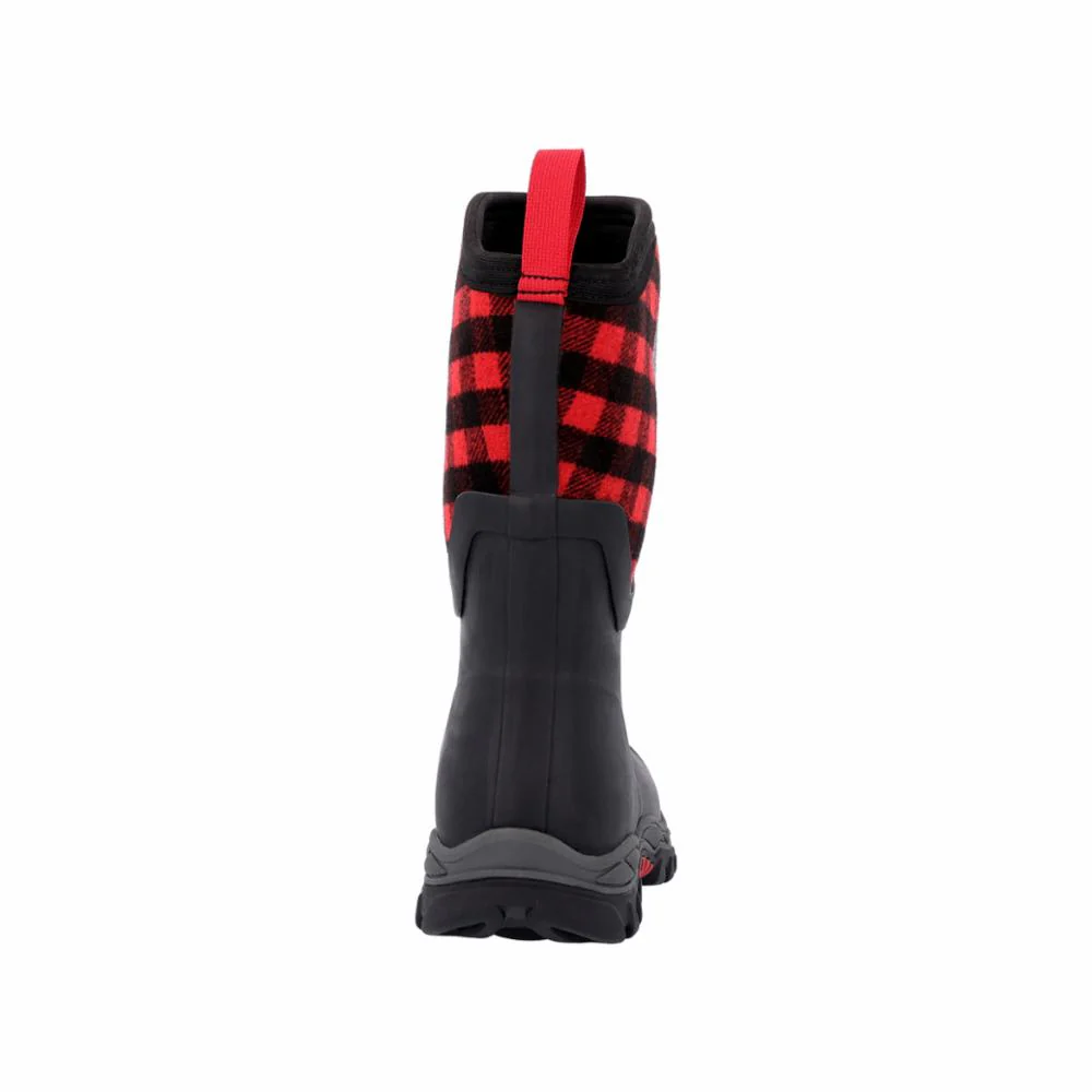 Muck Footwear Women ARCTIC SPORT II MID BLACK/BUFFALOPLAIDMATERIAL - Image 7