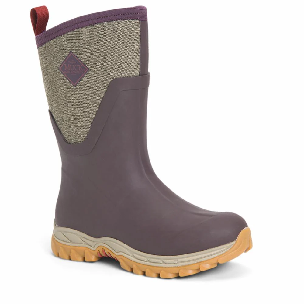 Muck Footwear Women ARCTIC SPORT II MID WINETASTING/HERRINGBONE - Image 3