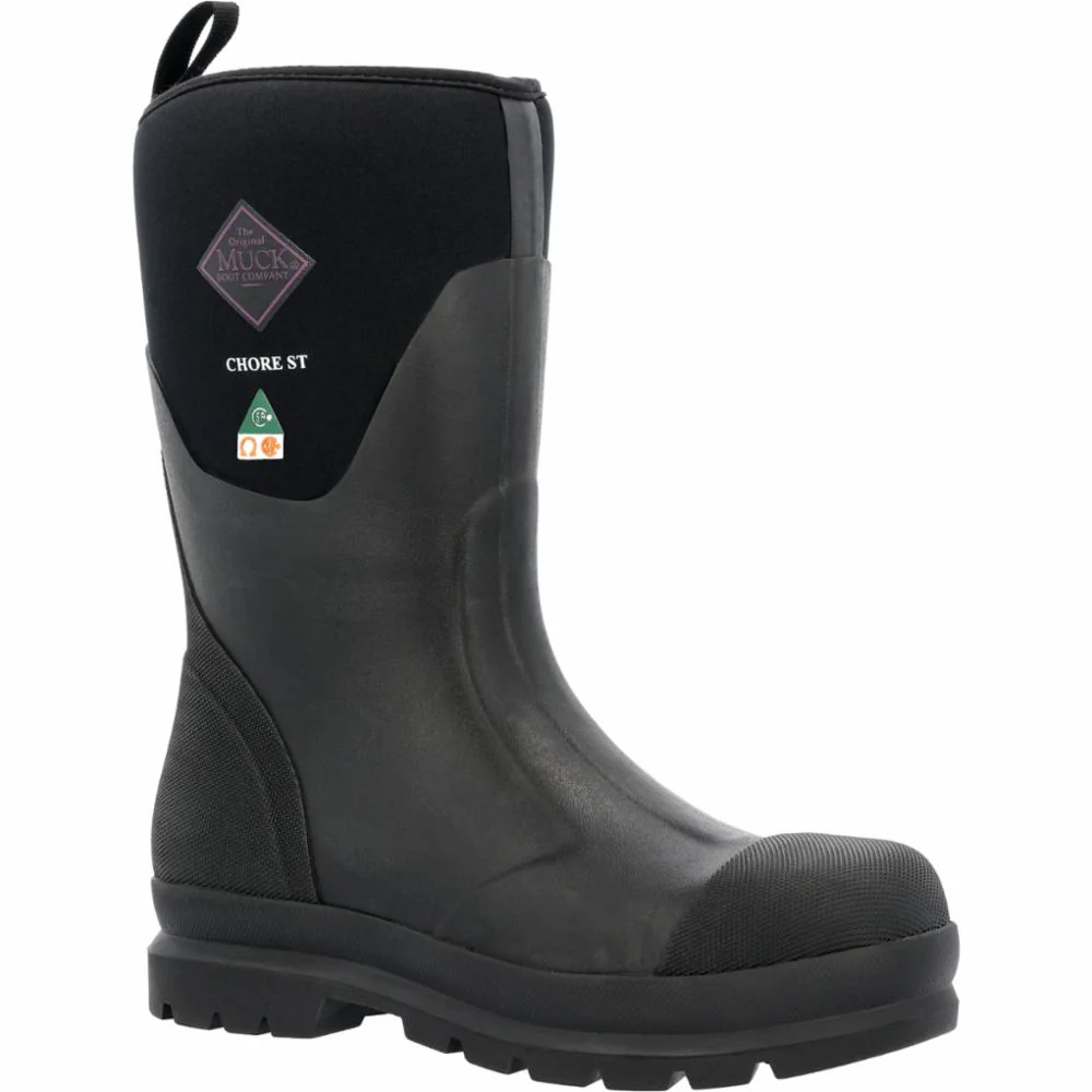 Muck Footwear Women CHORE CLASSIC MID STEEL TOE CSA BLACK - Image 3