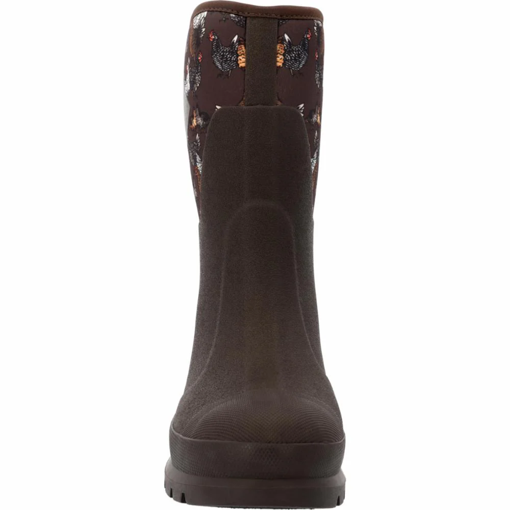 Muck Footwear Women CHORE MID DARKBROWN/CHICKENPRINT - Image 7