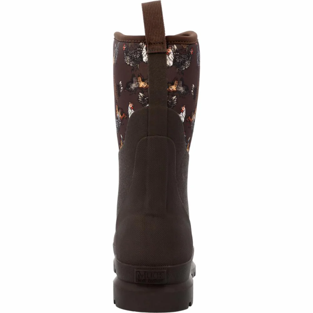 Muck Footwear Women CHORE MID DARKBROWN/CHICKENPRINT - Image 8