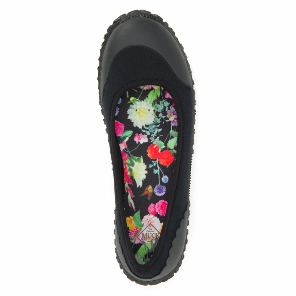 Muck Footwear Women MUCKSTER II FLAT BLACK/NIGHTFLORALPRINT - Image 6