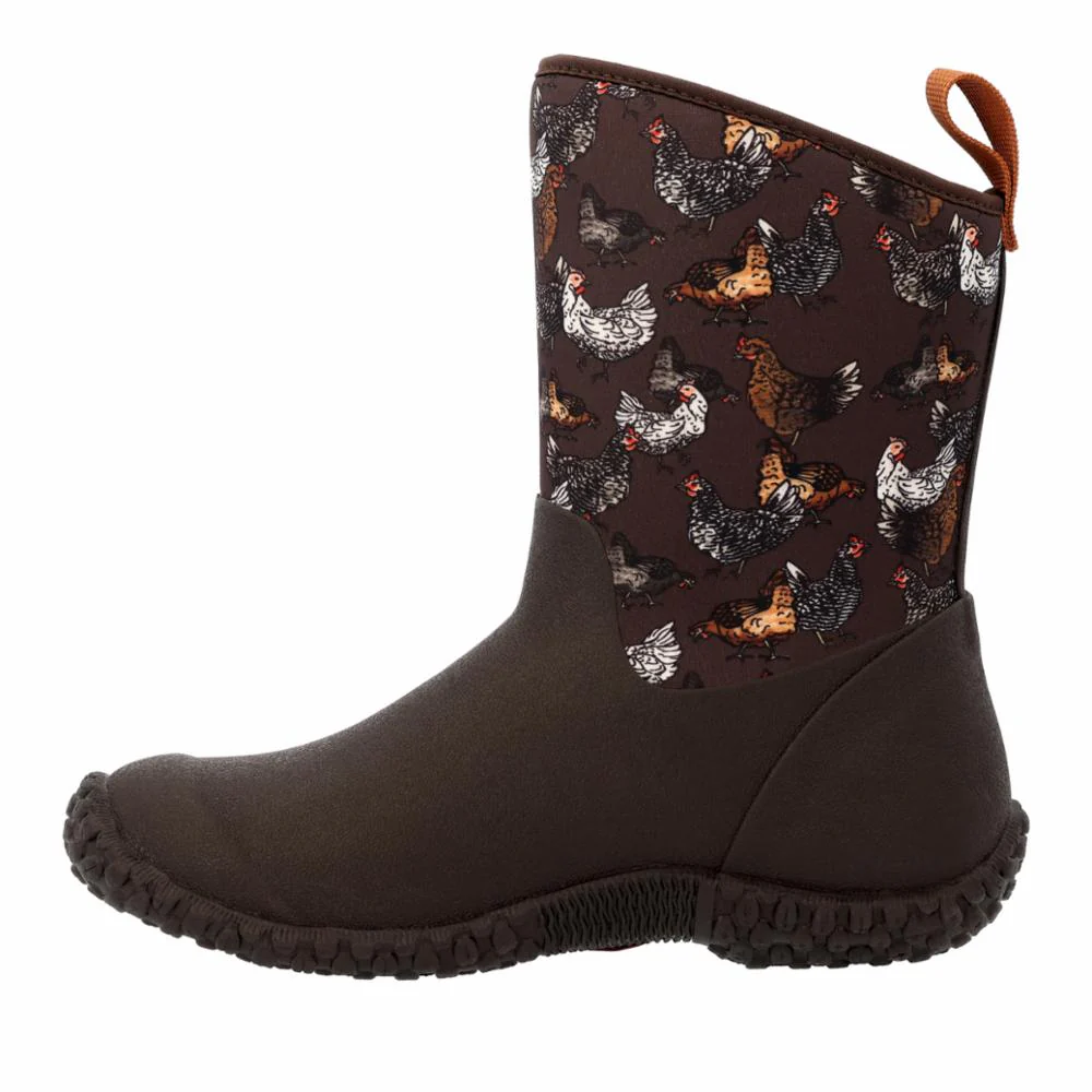 Muck Footwear Women MUCKSTER II MID DARKBROWN/CHICKENPRINT - Image 4