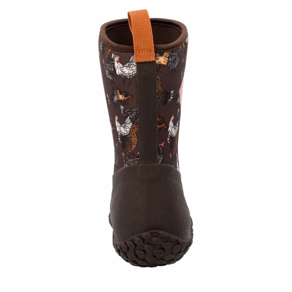 Muck Footwear Women MUCKSTER II MID DARKBROWN/CHICKENPRINT - Image 7