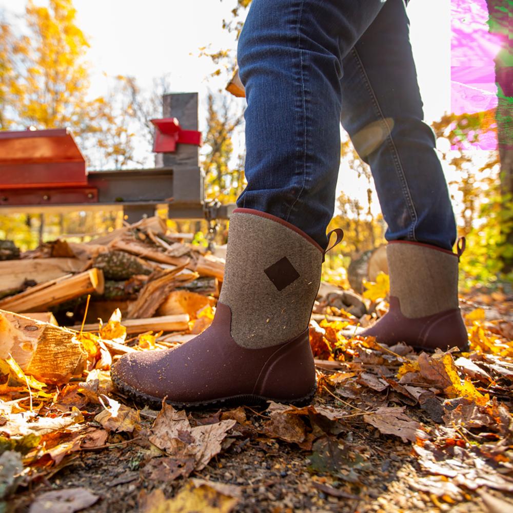Muck Footwear Women MUCKSTER II MID RUMRAISIN/HERRINGBONE - Image 2