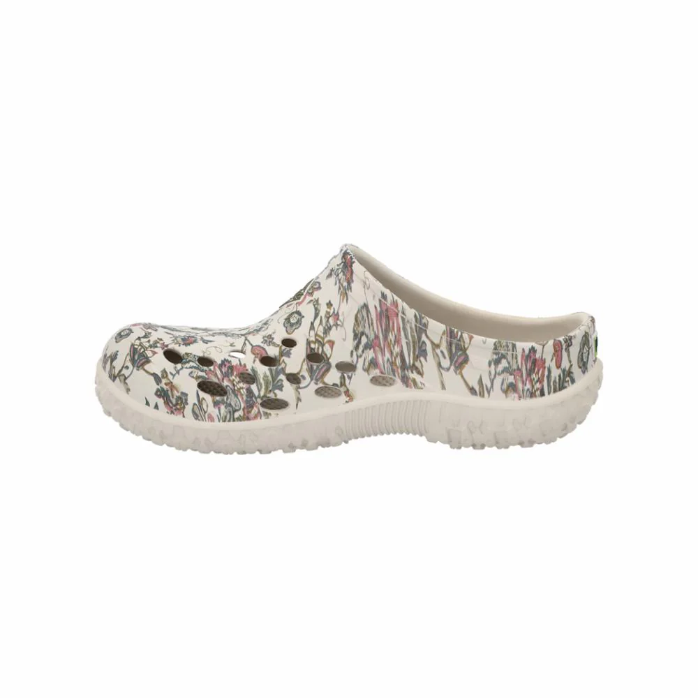 Muck Footwear Women MUCKSTER LITE CLOG WHITE/FLORALPRINT - Image 3