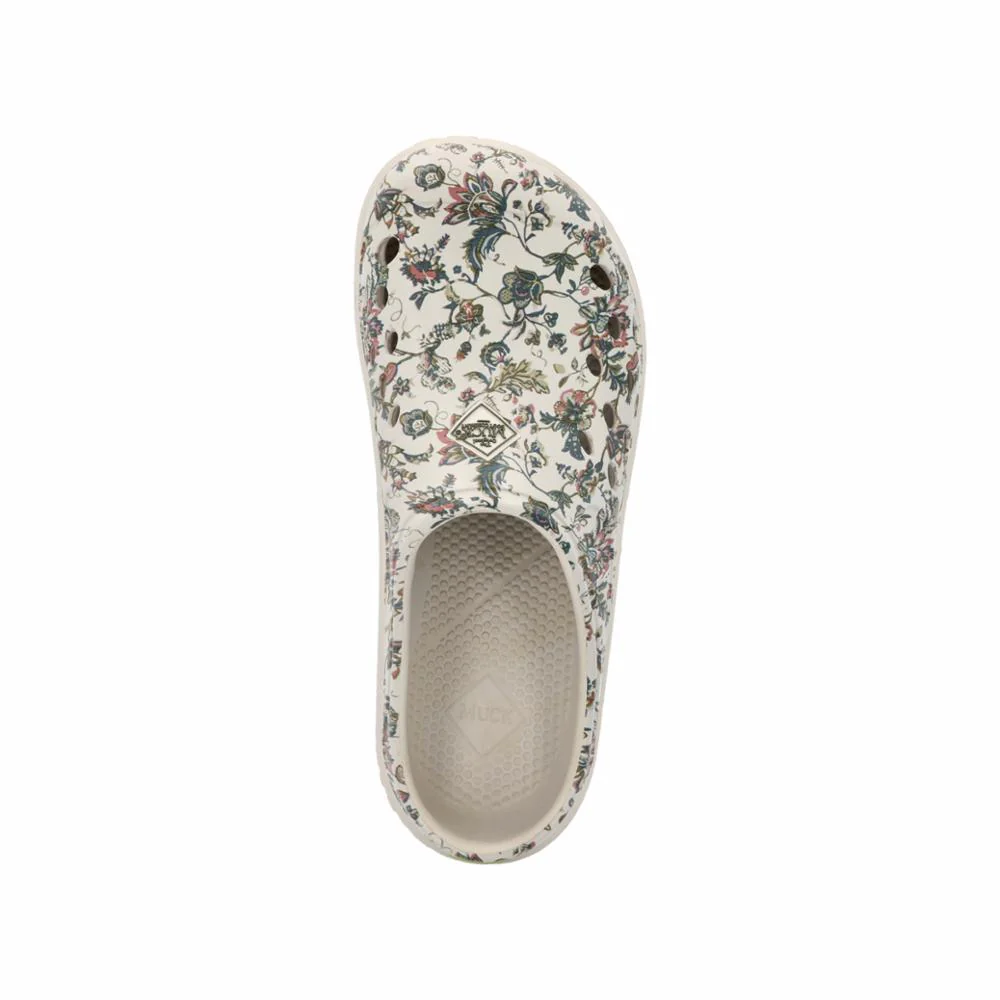 Muck Footwear Women MUCKSTER LITE CLOG WHITE/FLORALPRINT - Image 5