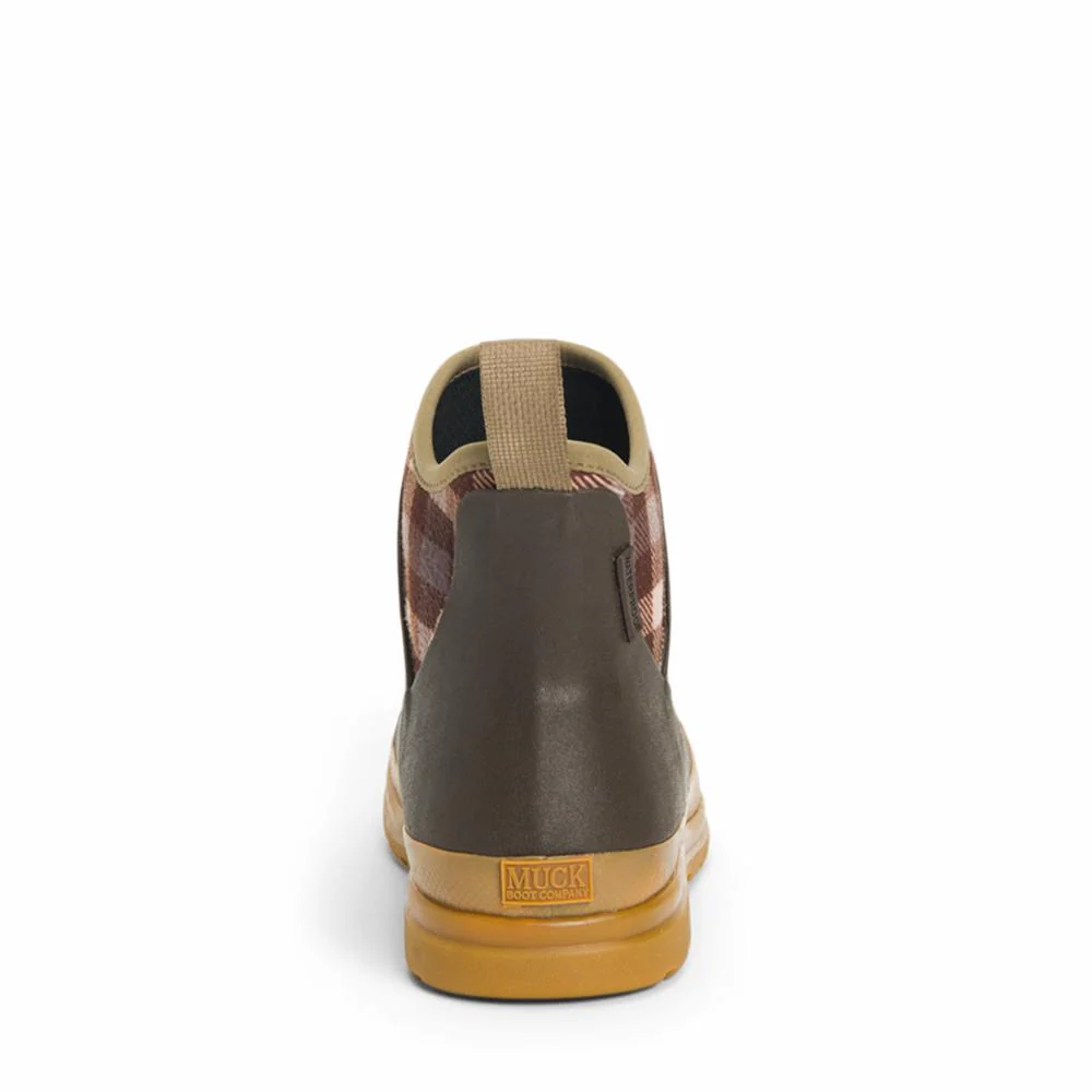 Muck Footwear Women ORIGINALS ANKLE BROWN/PLAID/GUM - Image 8