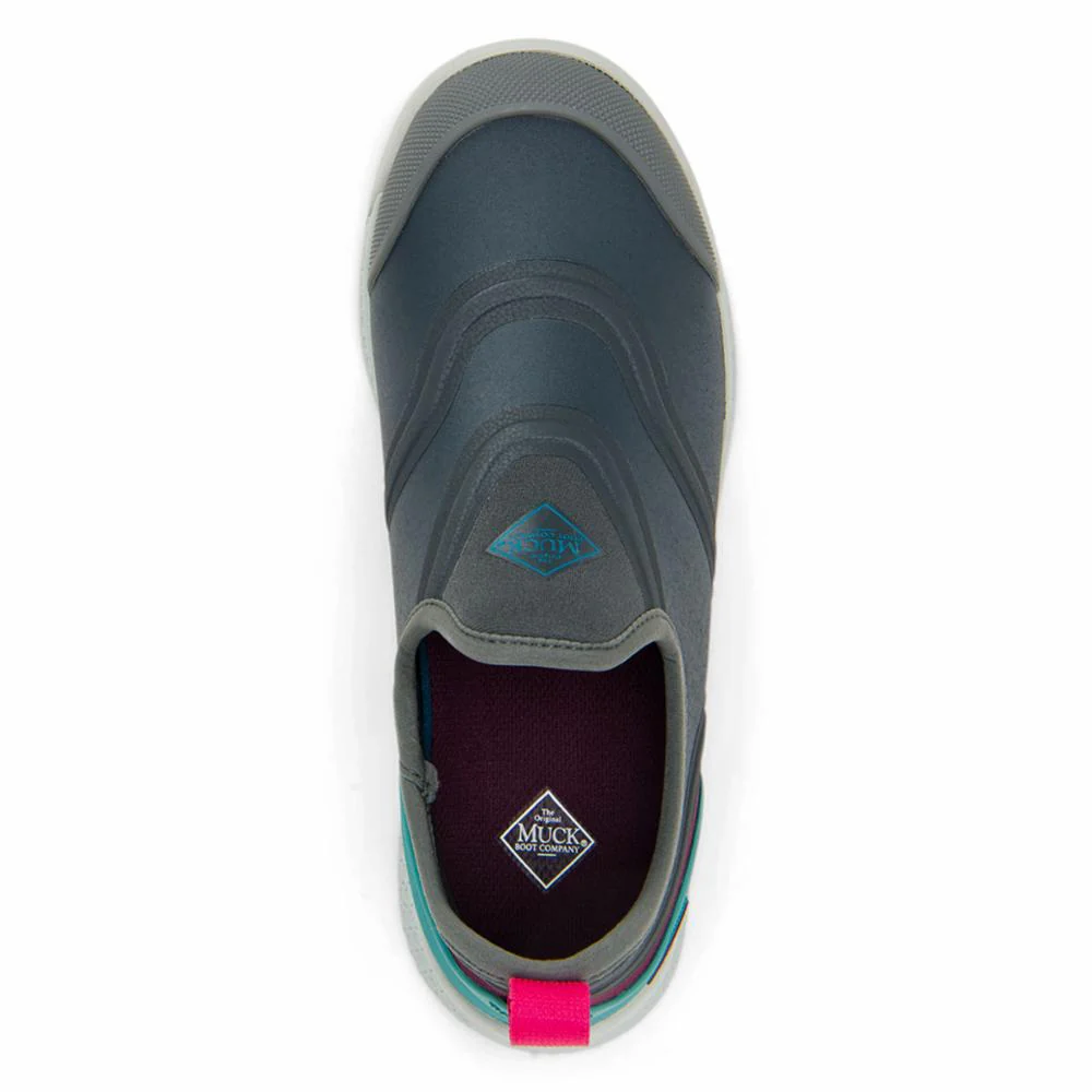 Muck Footwear Women OUTSCAPE SLIP ON DARKGREY/TEAL/PINK - Image 6